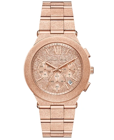Michael Kors Women's Billie Chronograph Rose Gold-Tone Stainless Steel Watch, 40mm