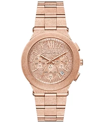 Michael Kors Women's Billie Chronograph Rose Gold-Tone Stainless Steel Watch, 40mm