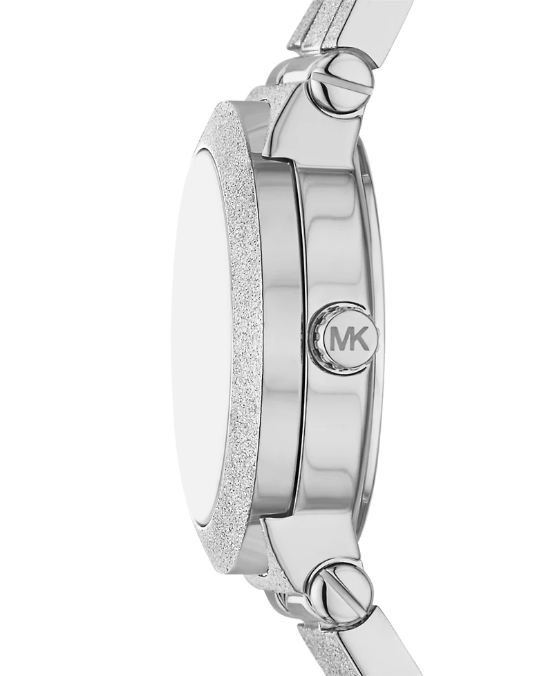 Michael Kors Women's Billie Three-Hand Silver-Tone Stainless Steel Watch, 26mm