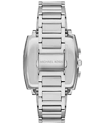 Michael Kors Men's Rhys Chronograph Silver-Tone Stainless Steel Watch, 41mm