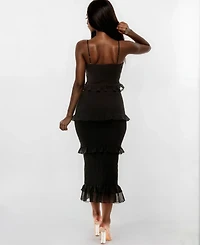 Bebe Women's Georgette Midi Dress