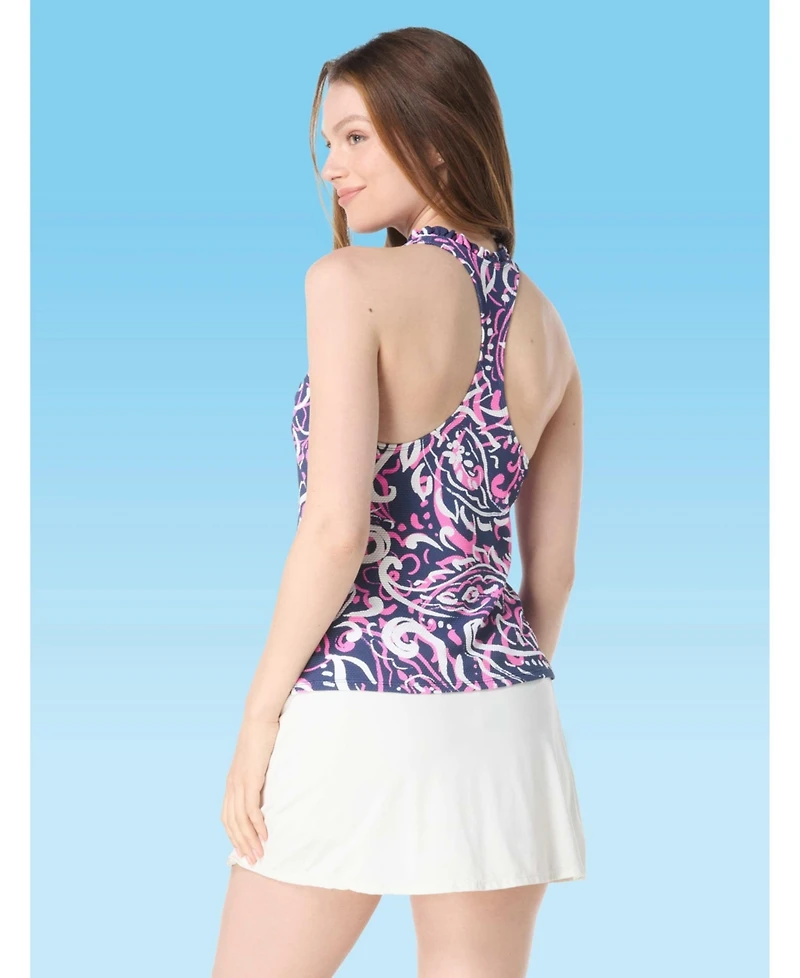 Beach House Women's Swim Nina Ruffled Trim Tankini Top