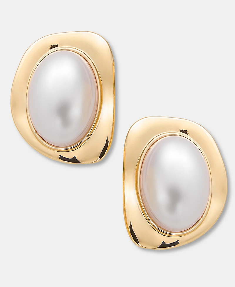 I.n.c. International Concepts Faux-Pearl Stud Earrings, Macy's Exclusive
