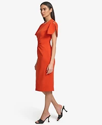 Calvin Klein Women's Scuba Crepe Sheath Dress