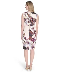 Calvin Klein Women's Sleeveless V-Neck Scuba Dress