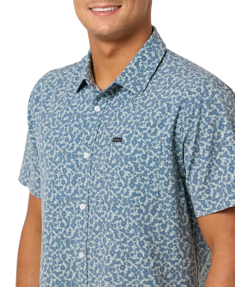 O'Neill Men's Traveler Ultraviolet Protection Factor Short Sleeve Standard Shirt