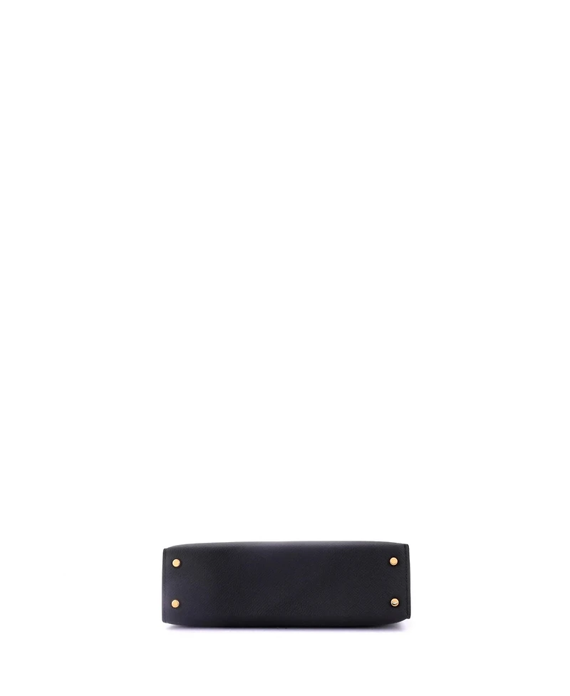 Pre-Owned Hermes Kelly 20 Handbag Black Epsom with Gold Hardware