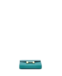 Pre-Owned Hermes Compact Constance Wallet Tadelakt