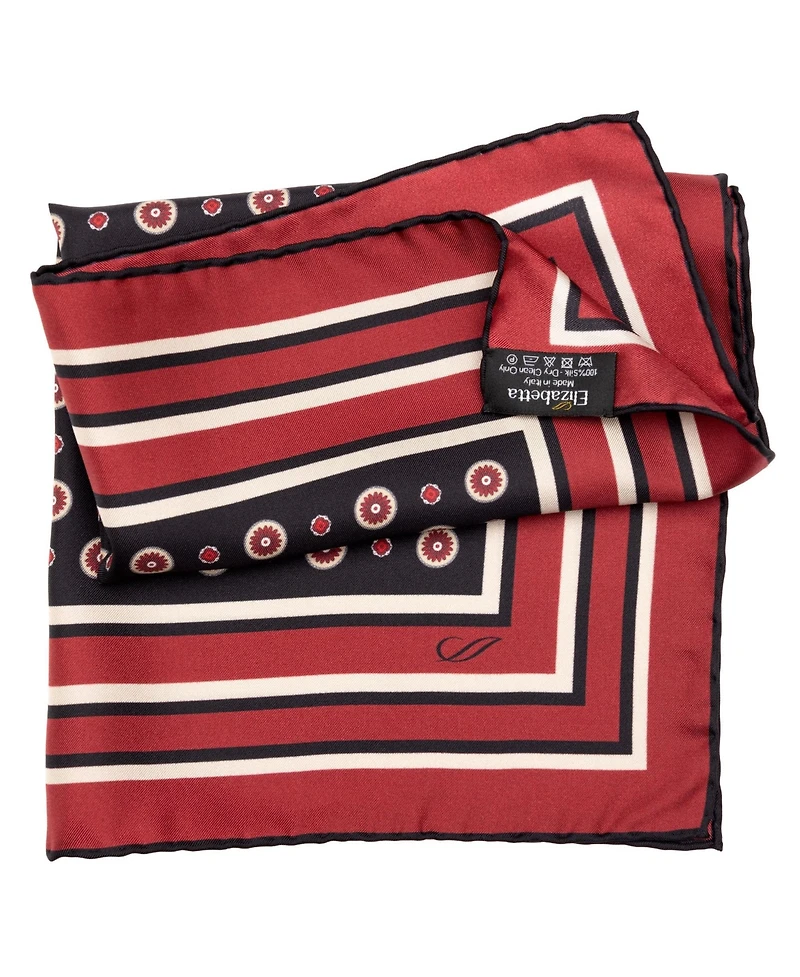 Elizabetta Men's Pantera - Silk Pocket Square for Men