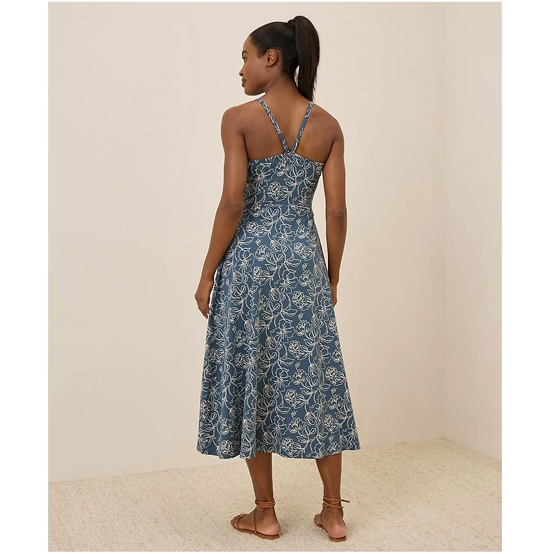 Pact Women's Organic Cotton Fit & Flare Midi Dress - Shorty