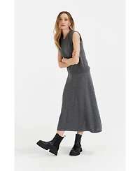Chinti & Parker Women's Wool Cashmere Midi Skirt