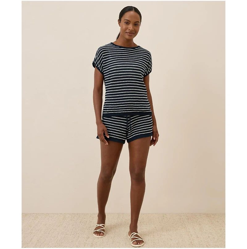 Pact Women's Beachside Linen Crochet Short