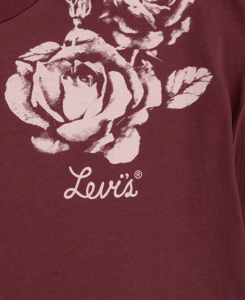 Levi's Big Girls Rose Printed Oversized T-Shirt