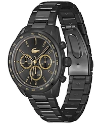 Lacoste Men's Boston Black Ionic Plated Stainless Steel Bracelet Watch, 42mm