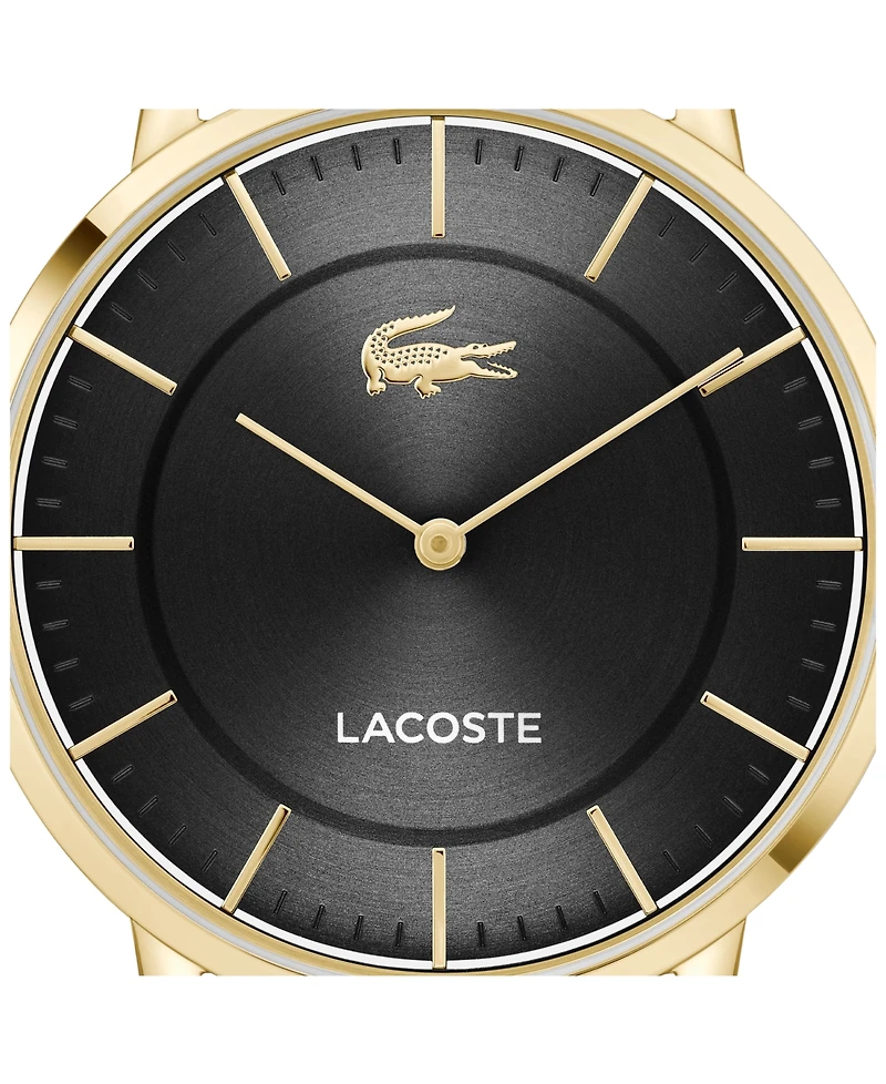 Lacoste Men's Crocorigin Gold Tone Stainless Steel Bracelet Watch, 40.5mm
