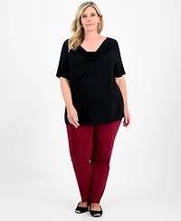 Jm Collection Plus Cowlneck Top, Macy's Exclusive