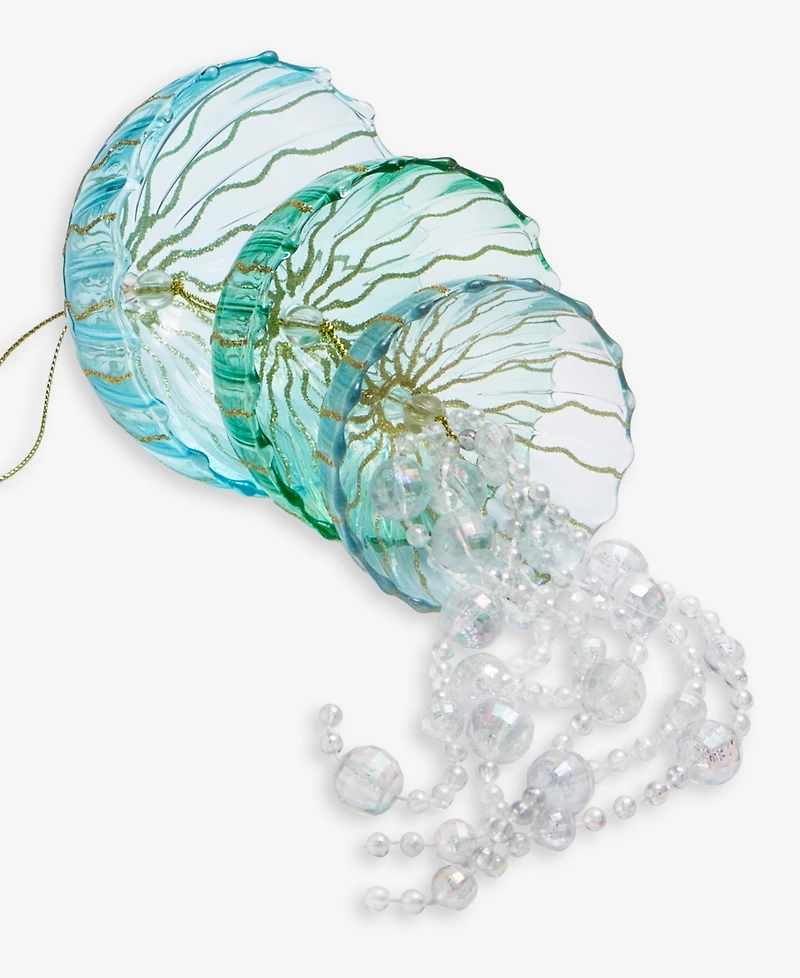 Holiday Lane Seaside Jellyfish Tiered Beaded Ornament, Macy's Exclusive