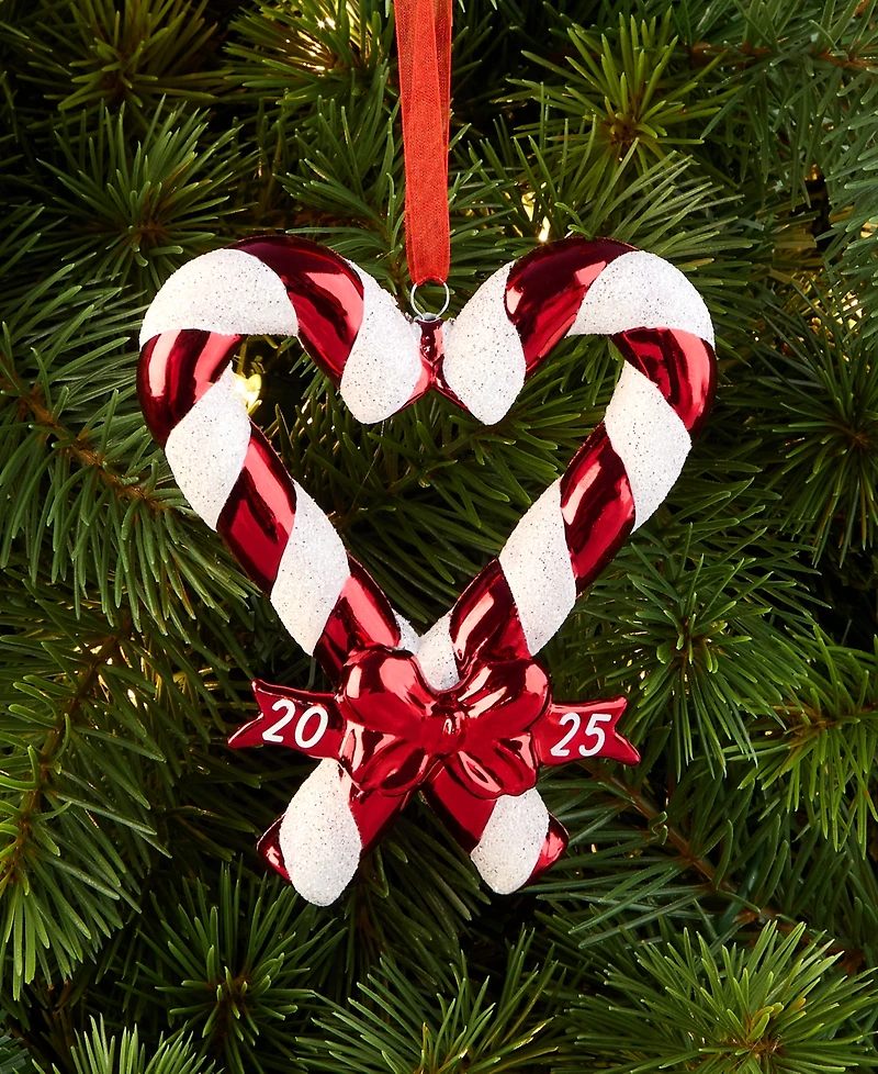 Holiday Lane Our First Christmas 2025 Candy Cane Heart Ornament, Macy's Exclusive
