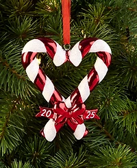 Holiday Lane Our First Christmas 2025 Candy Cane Heart Ornament, Macy's Exclusive