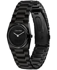 Calvin Klein Women's Ck Unite Black Ip Stainless Steel Bracelet Watch 26mm
