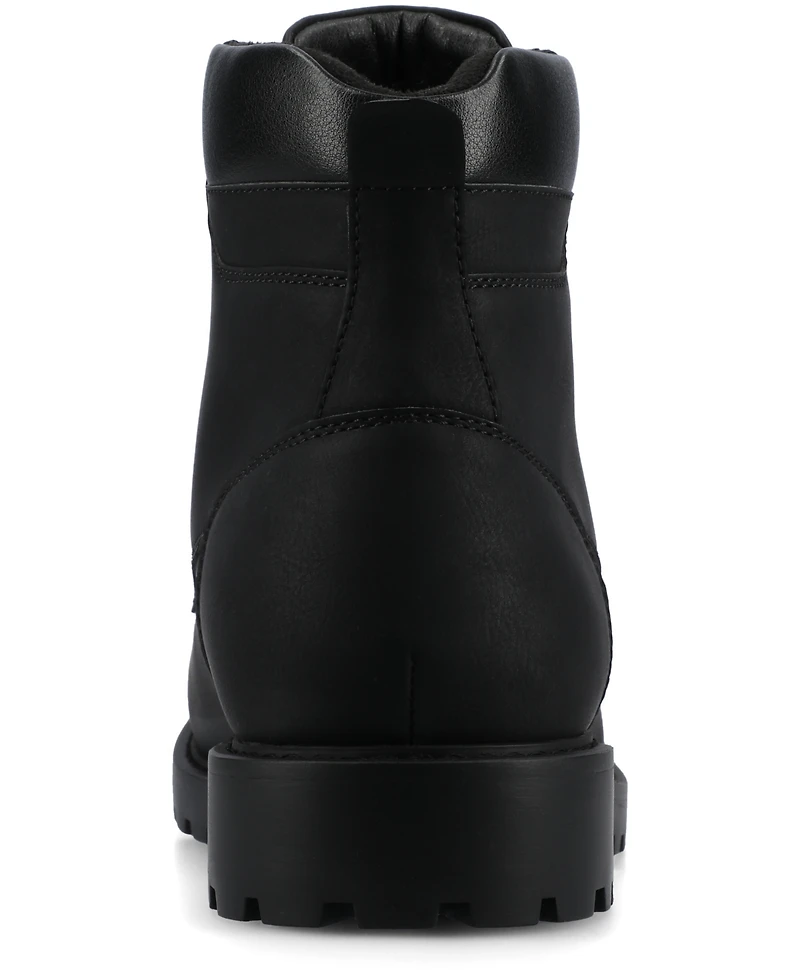 Vance Co. Men's Rogue Round Toe Work Ankle Boots