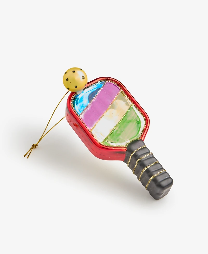 Holiday Lane Sports Glass Pickleball Paddle Ornament, Macy's Exclusive