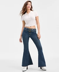 Guess Women's Franki Mid-Rise Flare-Leg Jeans