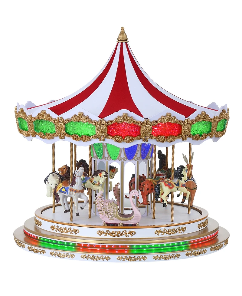 Mr. Christmas Deluxe Holiday Light Show Carousel