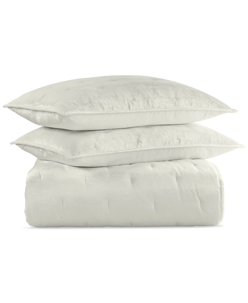 Hotel Collection Velvet 3-Pc. Coverlet Set, Full/Queen, Macy's Exclusive
