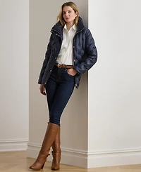 Lauren Ralph Women's Embroidered Puffer Coat