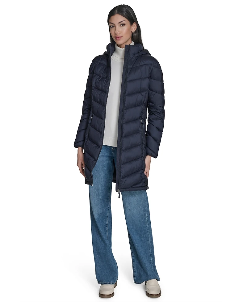 Charter Club Women's Packable Hooded Puffer Coat, Created for Macy's