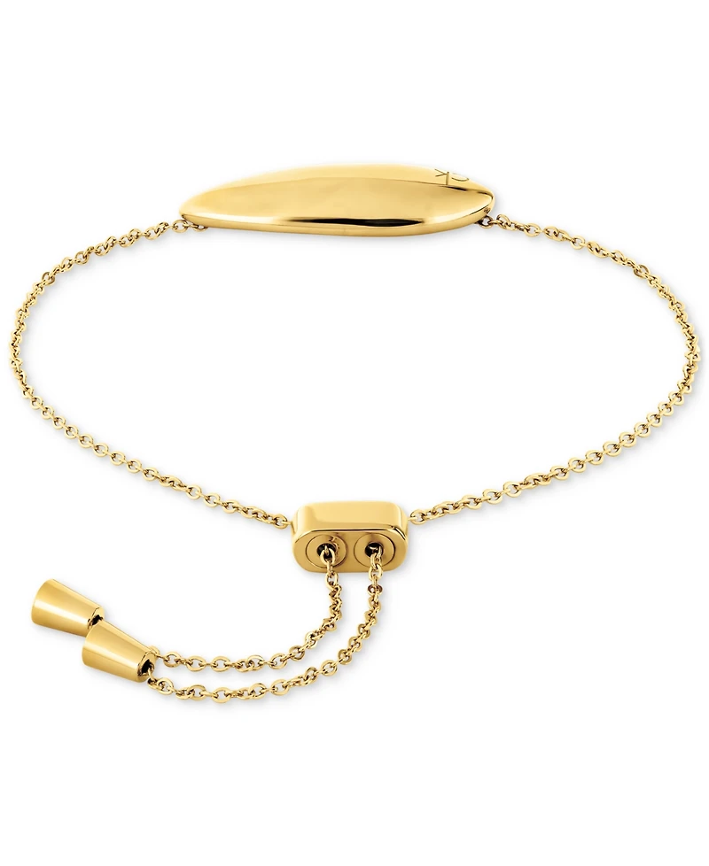 Calvin Klein Logo-Etched Sculpted Slider Bracelet