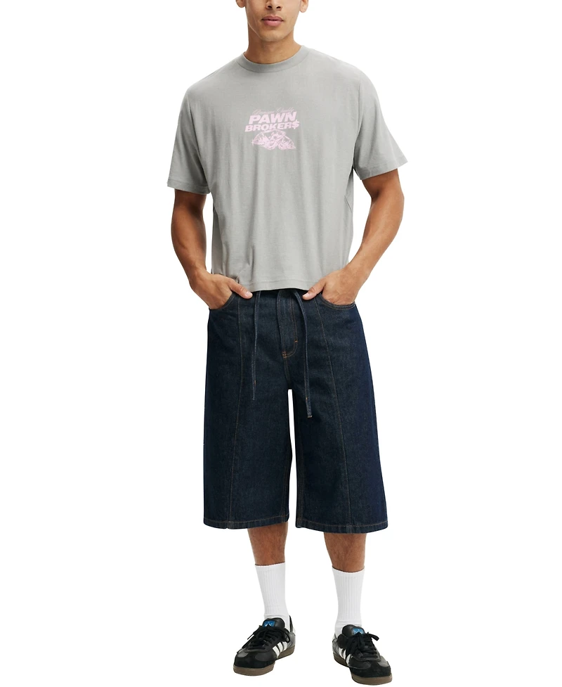Cotton On Men's Cropped Fit Graphic Short Sleeve T-Shirt