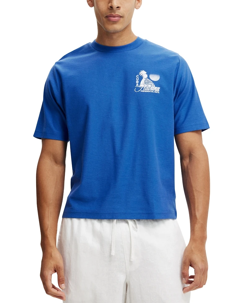 Cotton On Men's Cropped Fit Graphic T-Shirt