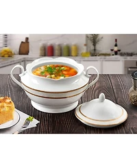 Lorren Home Trends Amelia Porcelain Tureen with Lid