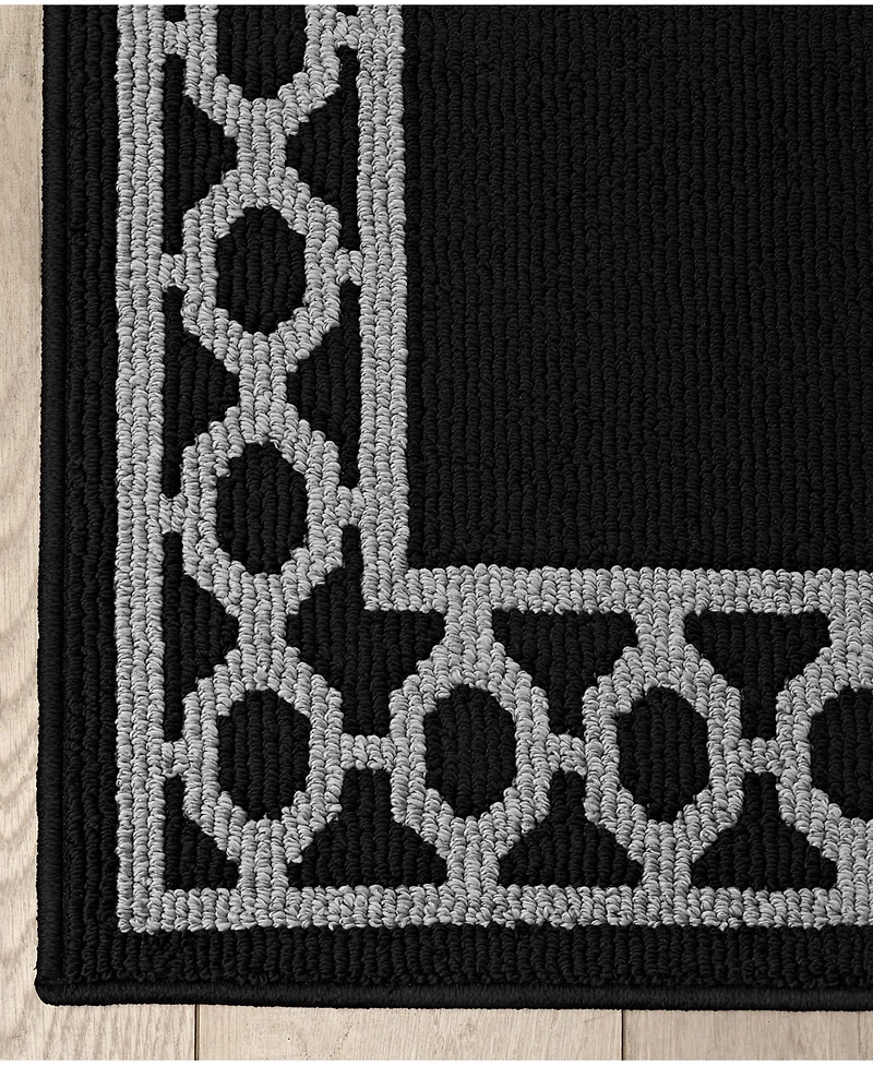 Jean Pierre New York Christine Trellis Border Tufted Runner Rug, 30" x 120"