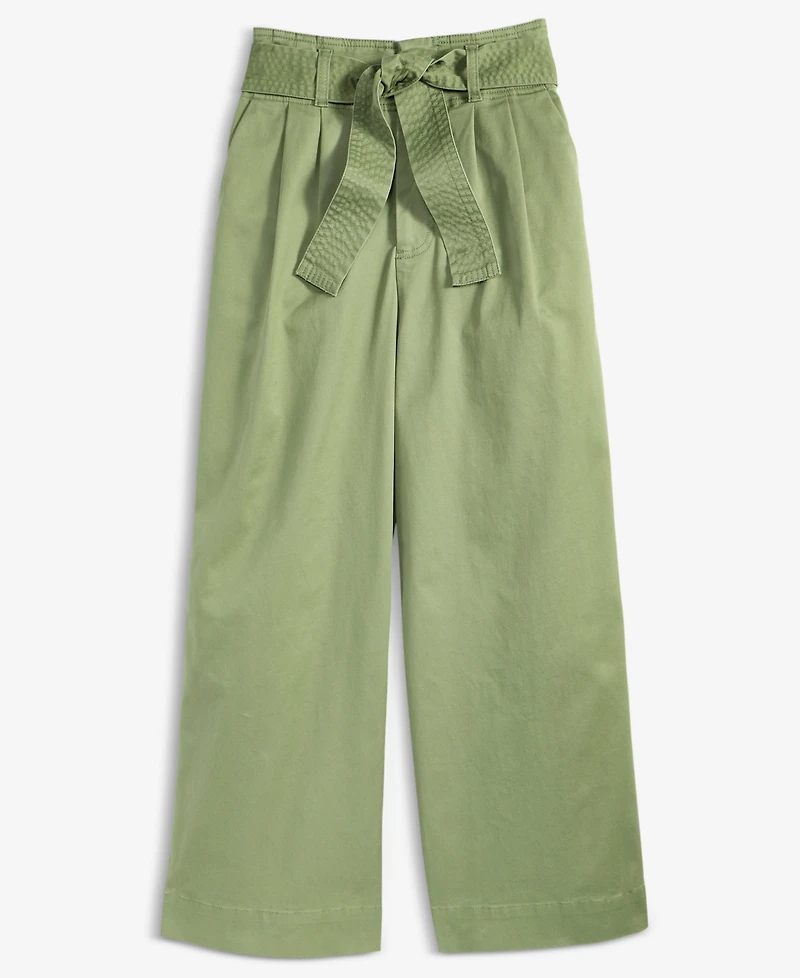 On 34th Women's High-Rise Belted Cropped Wide-Leg Pants, Macy's Exclusive