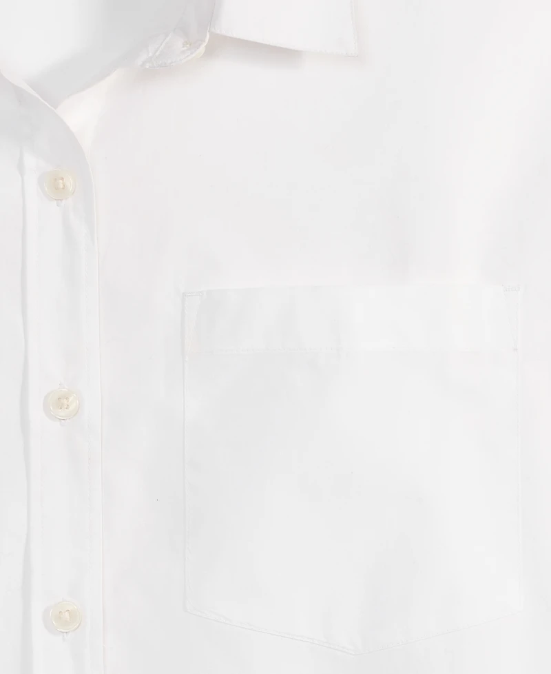 On 34th Women's Cotton Poplin Relaxed Shirt, Macy's Exclusive