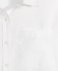 On 34th Women's Cotton Poplin Relaxed Shirt, Macy's Exclusive