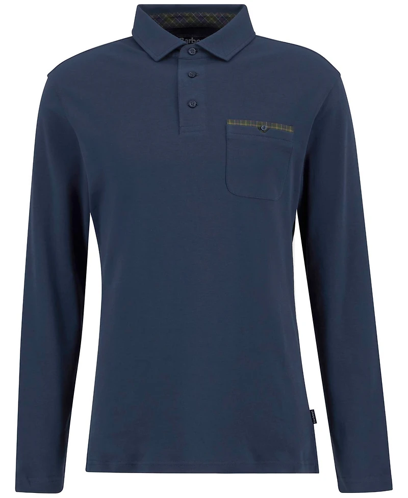 Barbour Men's Tailored Fit Premium Corpatch Long Sleeve Polo Shirt