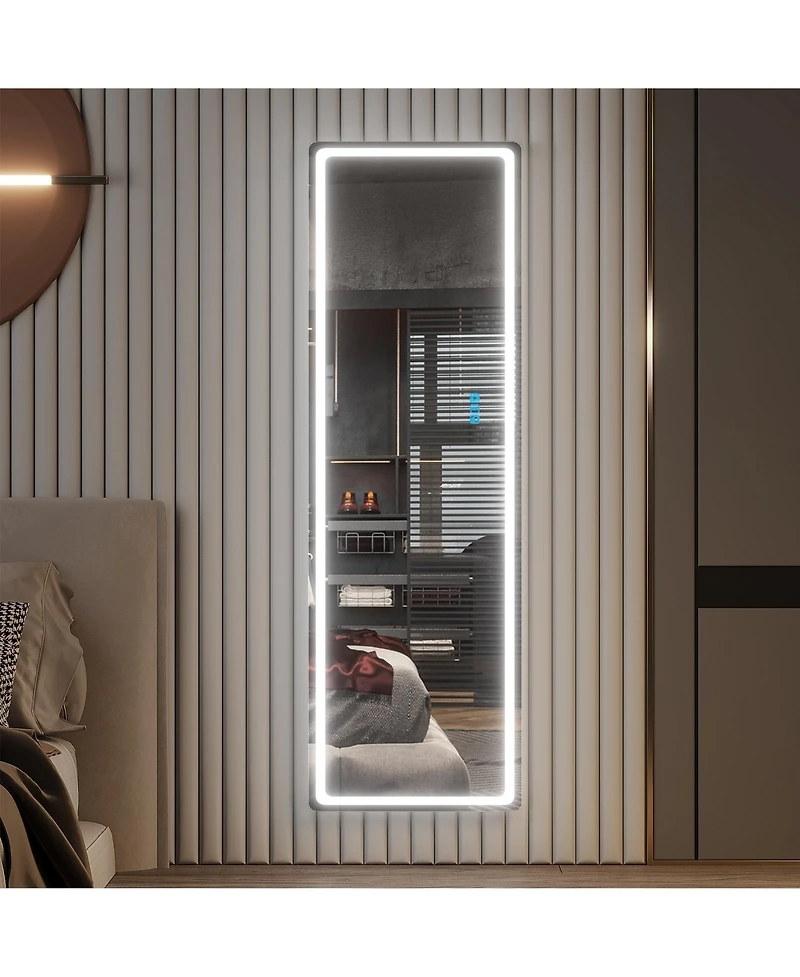 Vlsrka Full-Length Mirror with Adjustable Rgb Lighting