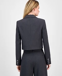 Guess Women's Joandra Double-Breasted Cropped Blazer