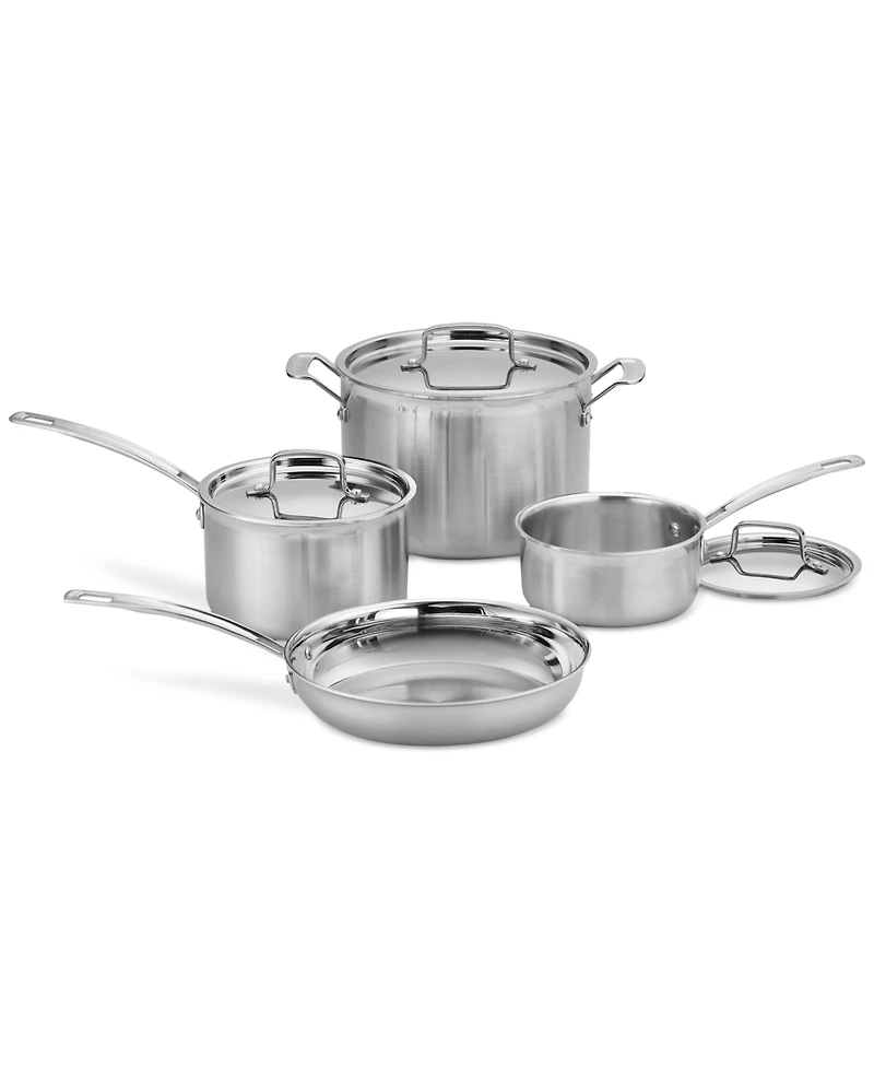 Cuisinart MultiClad Pro 7-Pc. Stainless Steel Cookware Set
