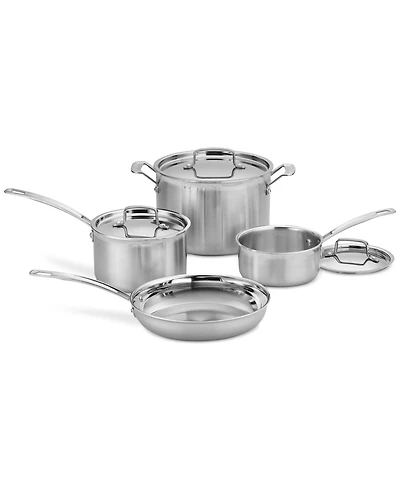 Cuisinart MultiClad Pro 7-Pc. Stainless Steel Cookware Set