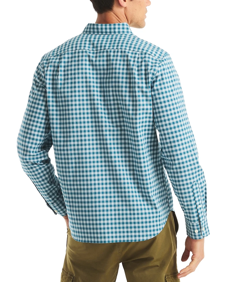 Nautica Men's Long Sleeve Check Button-Down Shirt