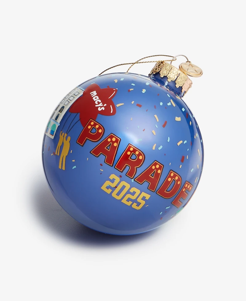 Macy's Thanksgiving Day Parade 2025 Glass Ball Ornament, Macy's Exclusive
