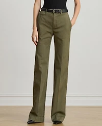 Lauren Ralph Women's Stretch Cotton Chino Flare Pants