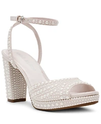 Anne Klein Women's Vanna-p Peep Toe Dress Sandals