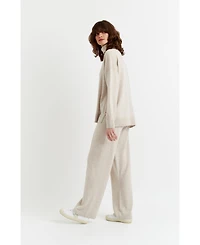 Chinti & Parker Women's Relaxed Roll Neck Wool Cashmere Sweater