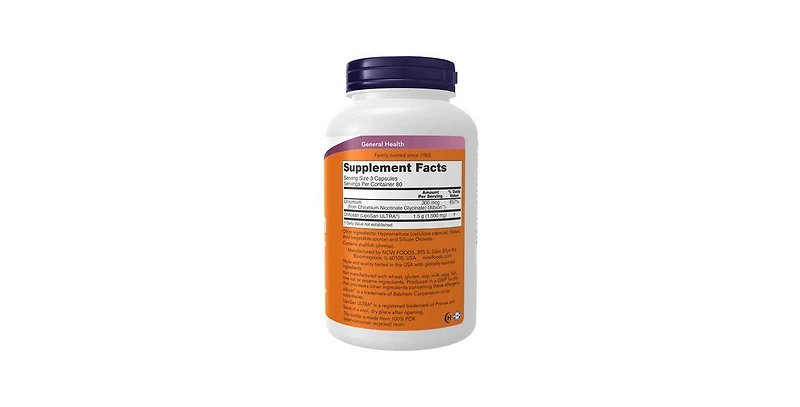 Now Foods Chitosan plus Chromium ,500 mg ,240 Caps